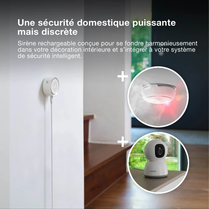 OSRAM SMART+ Sirène d'alarme avec technologie WiFi