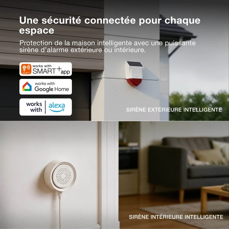 OSRAM SMART+ Sirène d'alarme avec technologie WiFi