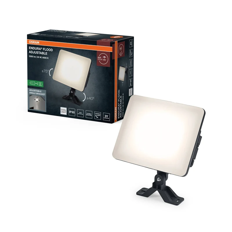 OSRAM ENDURA® Projecteur extérieur réglable 30W 840 Noir