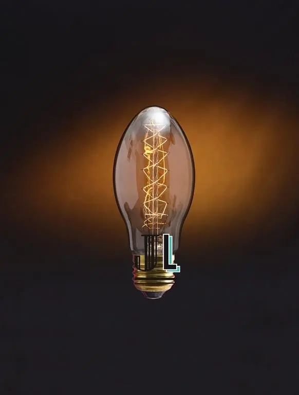 Ampoule Vintage E27 60W - Modèle Barney Ambré