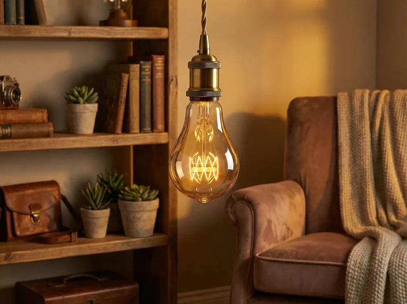 Ampoule à filament poire dimmable E27 60W - Modèle Newton