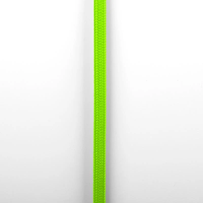 Câble rond enrobé de coton vert agrume