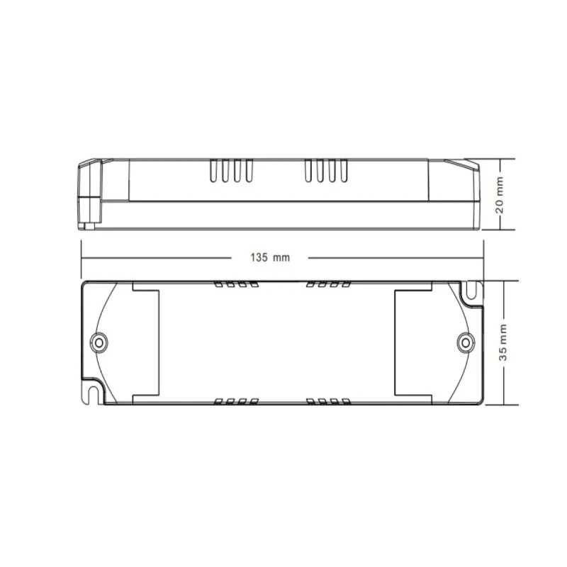 Driver DALI DT6 monochrome dimmable 220-240V - Sortie 6-42V DC - 100-700mA - 15W