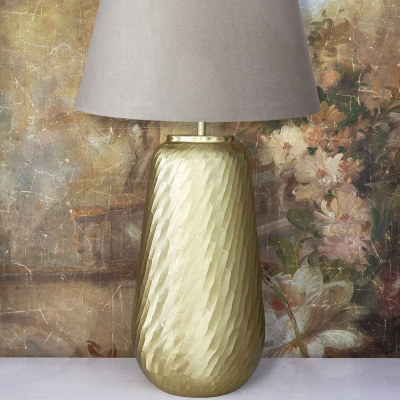 Modène Lampe en laiton doré sans abat-jour