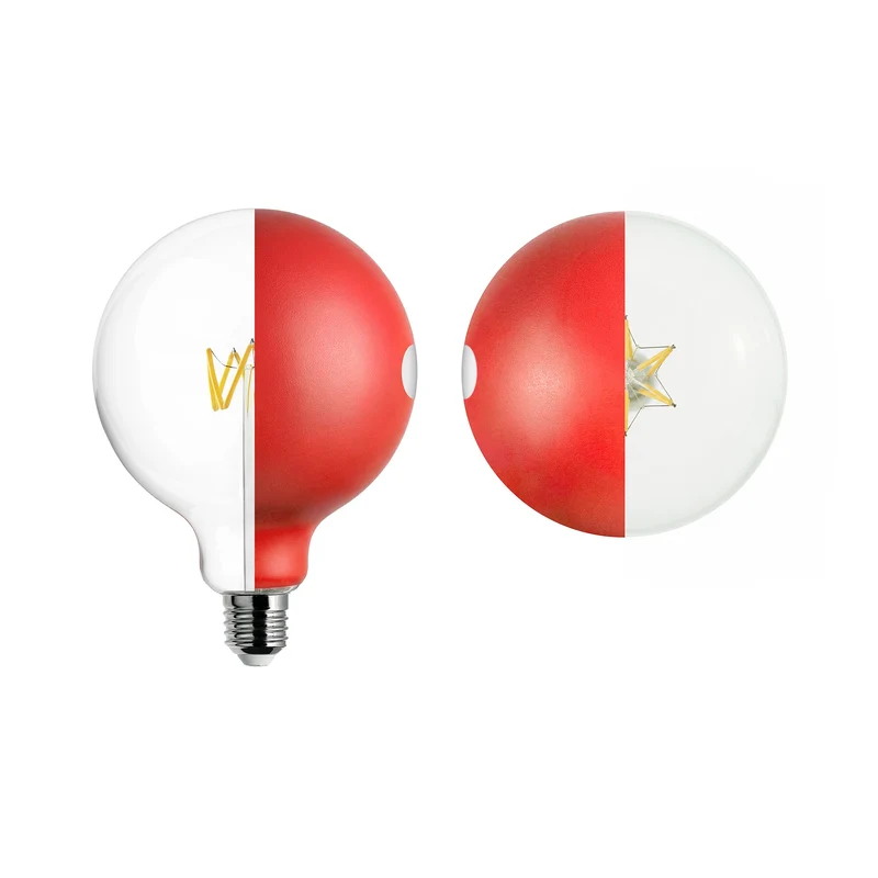Ampoule LED Talia G125 4,8 W 806 lm E27 2700 K Variable - Rouge