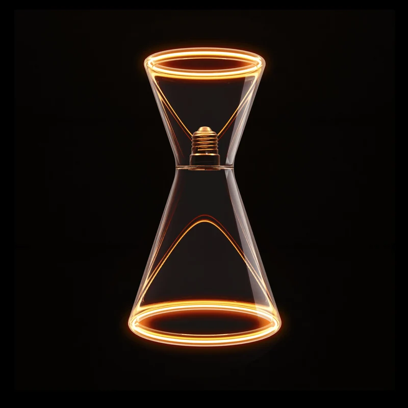 Ampoule LED Transparente Ghost Line Double Cono 8W 780 Lm E27 2200K Dimmable - G08