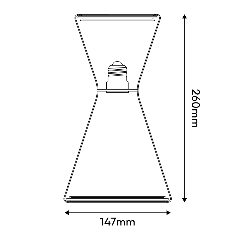 Ampoule LED Transparente Ghost Line Double Cono 8W 780 Lm E27 2200K Dimmable - G08