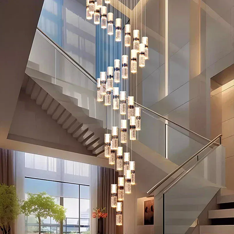 Lustre Pour Escalier Grande Hauteur Dimmable