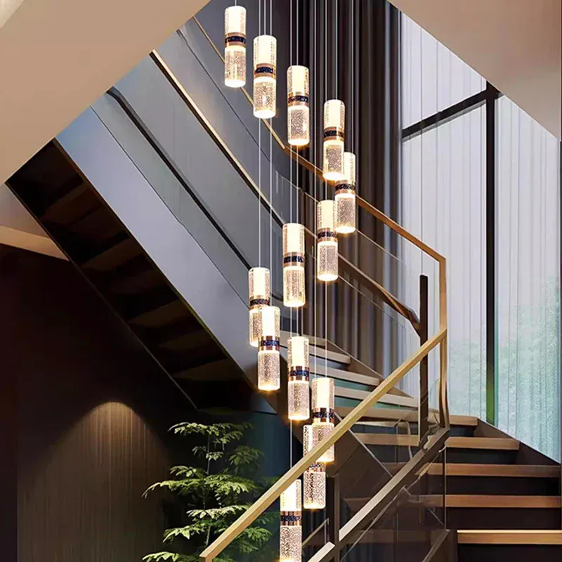 Lustre Pour Escalier Grande Hauteur Dimmable