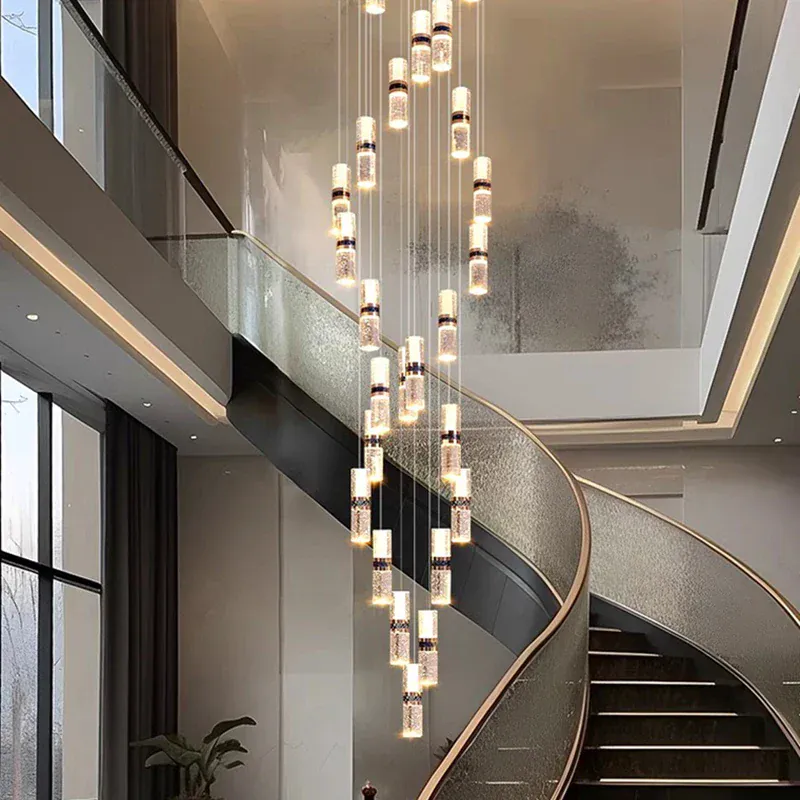 Lustre Pour Escalier Grande Hauteur Dimmable