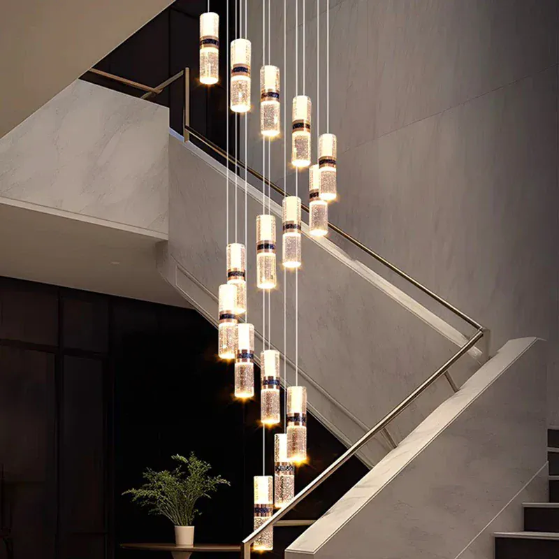Lustre Pour Escalier Grande Hauteur Dimmable