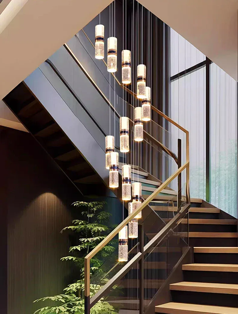 Lustre Pour Escalier Grande Hauteur Dimmable