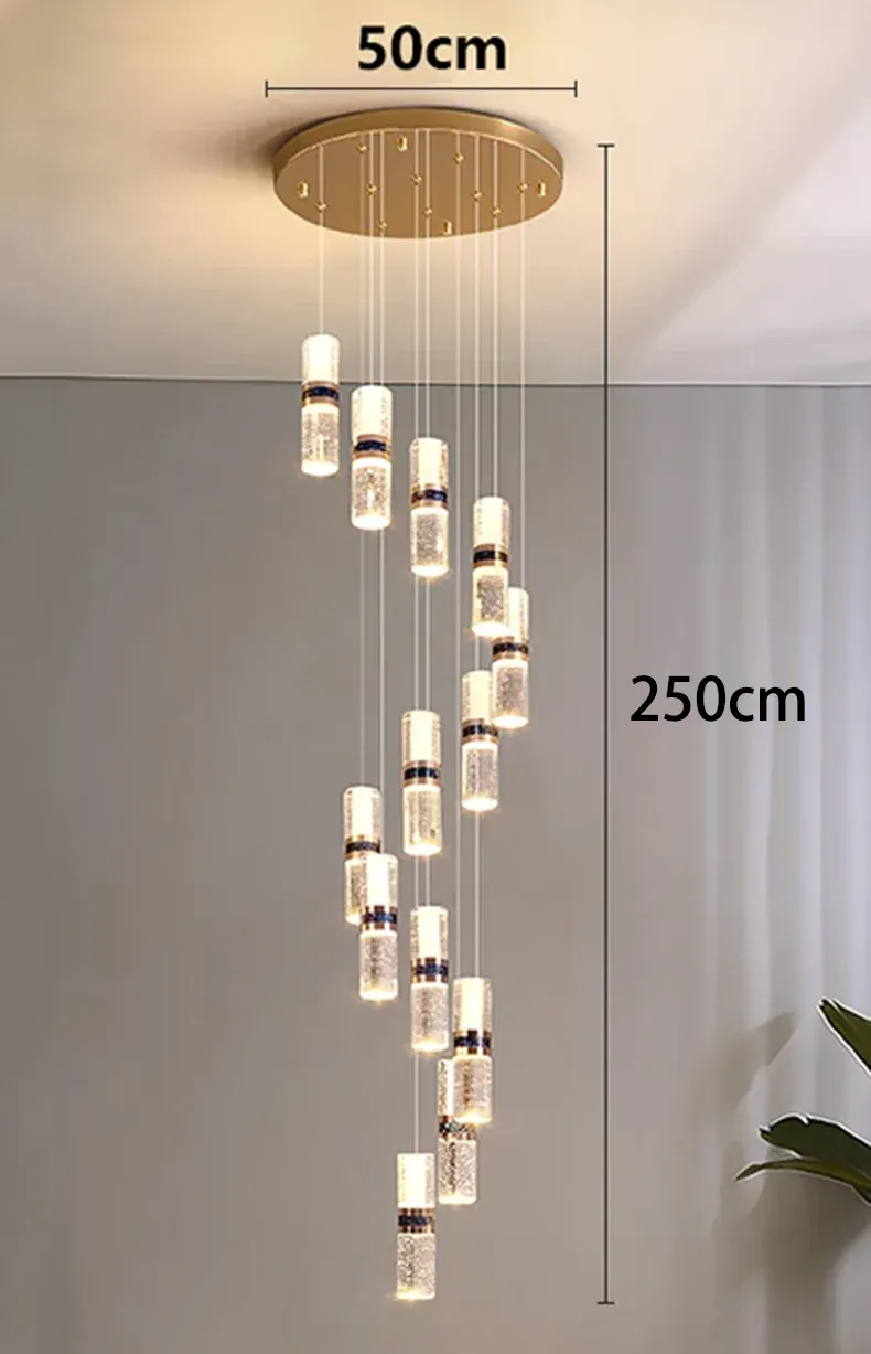 Lustre Pour Escalier Grande Hauteur Dimmable