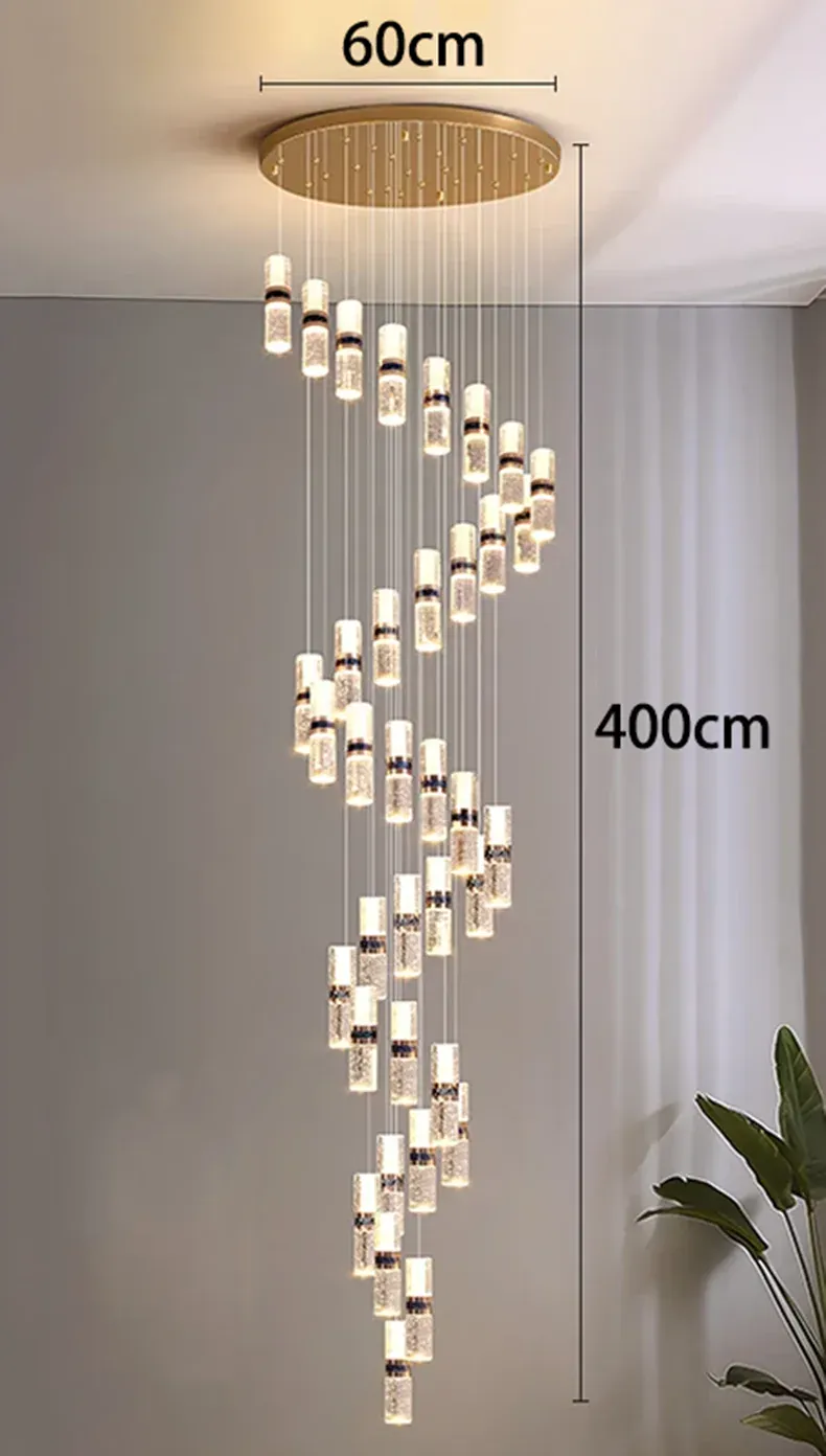 Lustre Pour Escalier Grande Hauteur Dimmable