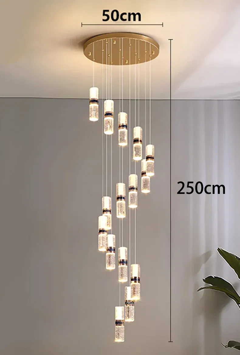 Lustre Pour Escalier Grande Hauteur Dimmable