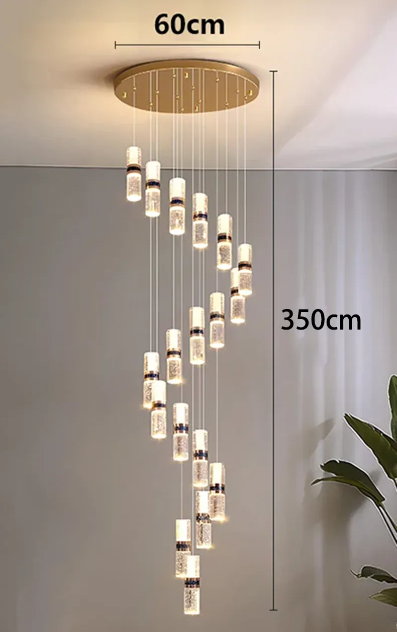 Lustre Pour Escalier Grande Hauteur Dimmable