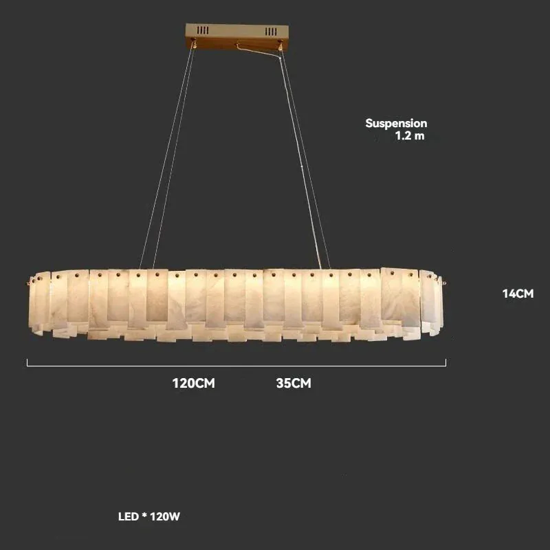 Lustre En Marbre Blanc Design Moderne Pour Salon