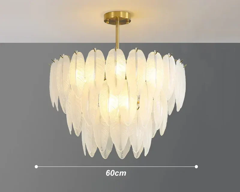 Lustre Blanc Moderne Dimmable Pour Salon
