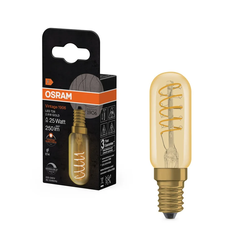 Vintage 1906 LED Formes Spéciales Dimmable 2.8W 822 Or E14 1