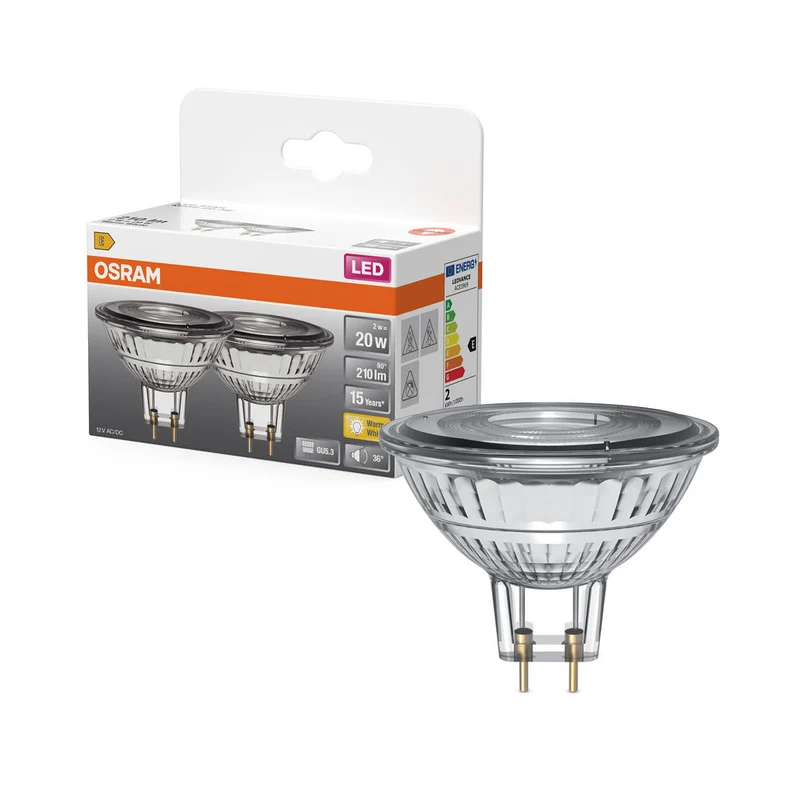 LED ÉTOILE MR16 12 V 2W 827 GU5.3 2