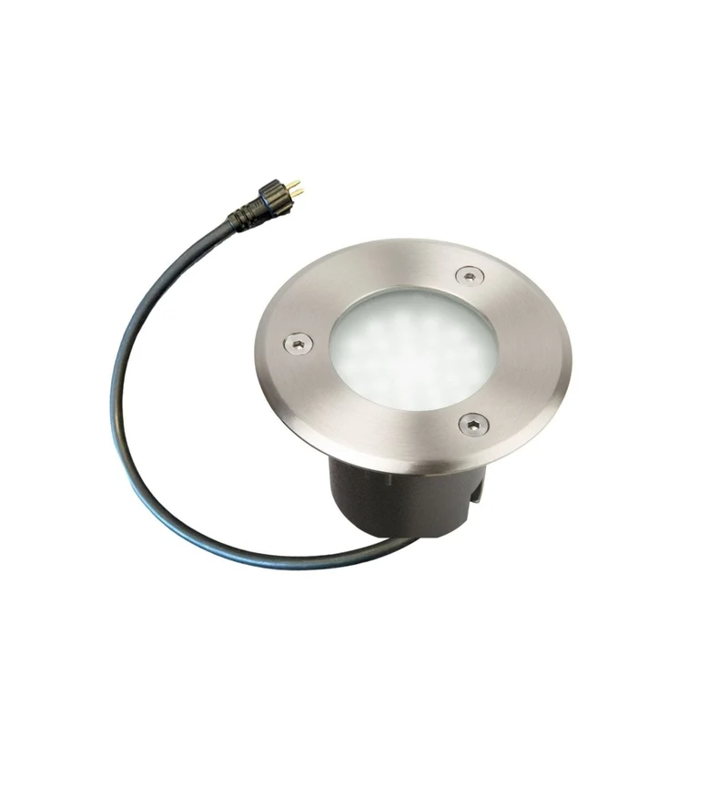 Spot encastrable leds integrées abords piscine diamètre 10 cm - 12V - 500 lumens