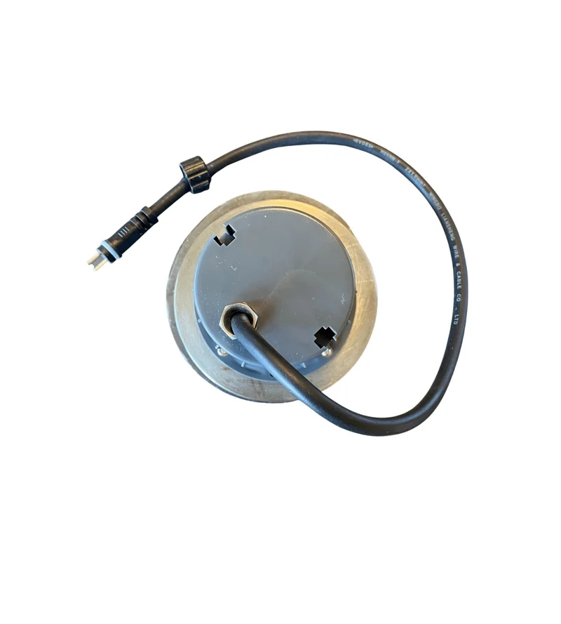 Spot encastrable leds integrées abords piscine diamètre 10 cm - 12V - 500 lumens
