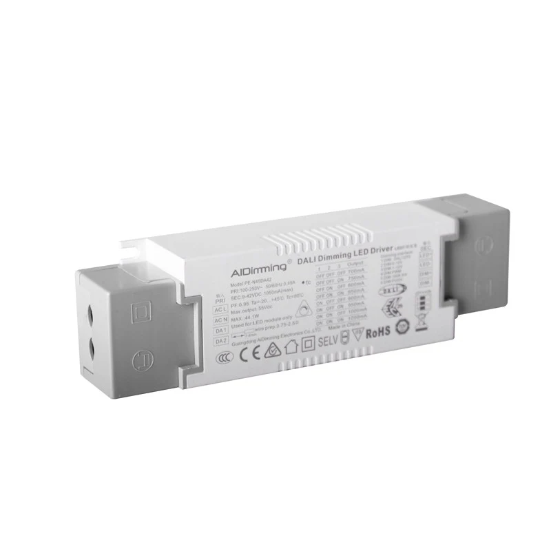 Driver dimmable DALI - PUSH - 0-10V 9-42VDC Multicourant 700-1050mA