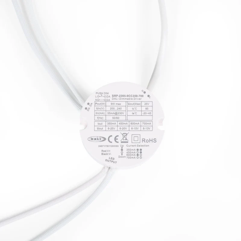 Driver dimmable DALI DT6 monochrome - 220-240V - Output 6-25V DC - 9W