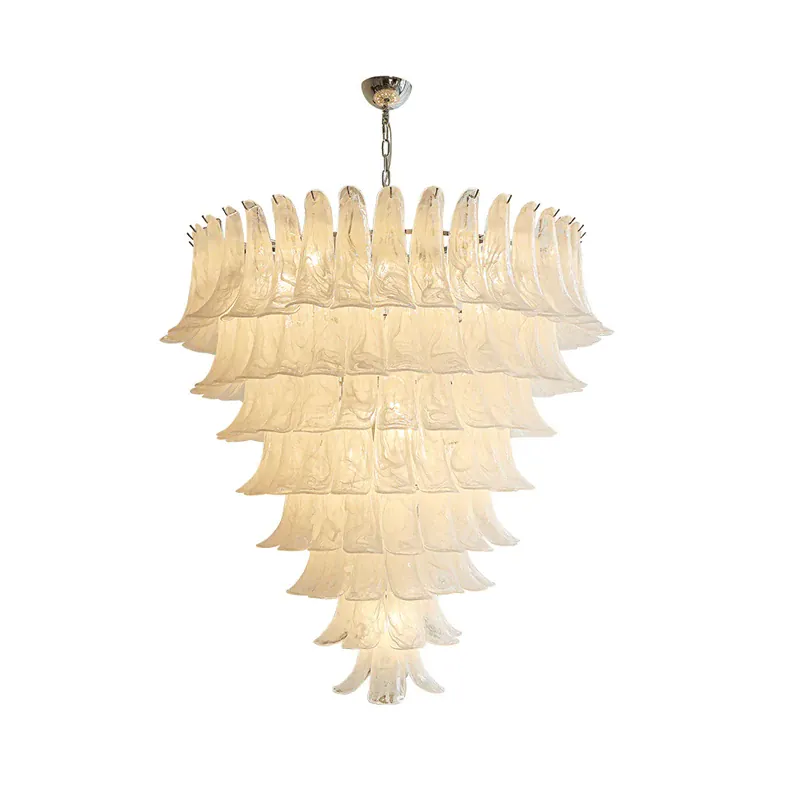 Lustre Retro 100cm Verre Ambre