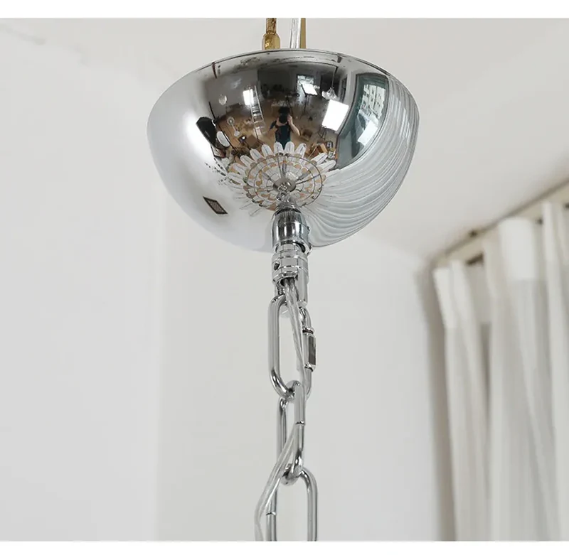 Lustre Retro 100cm Verre Ambre