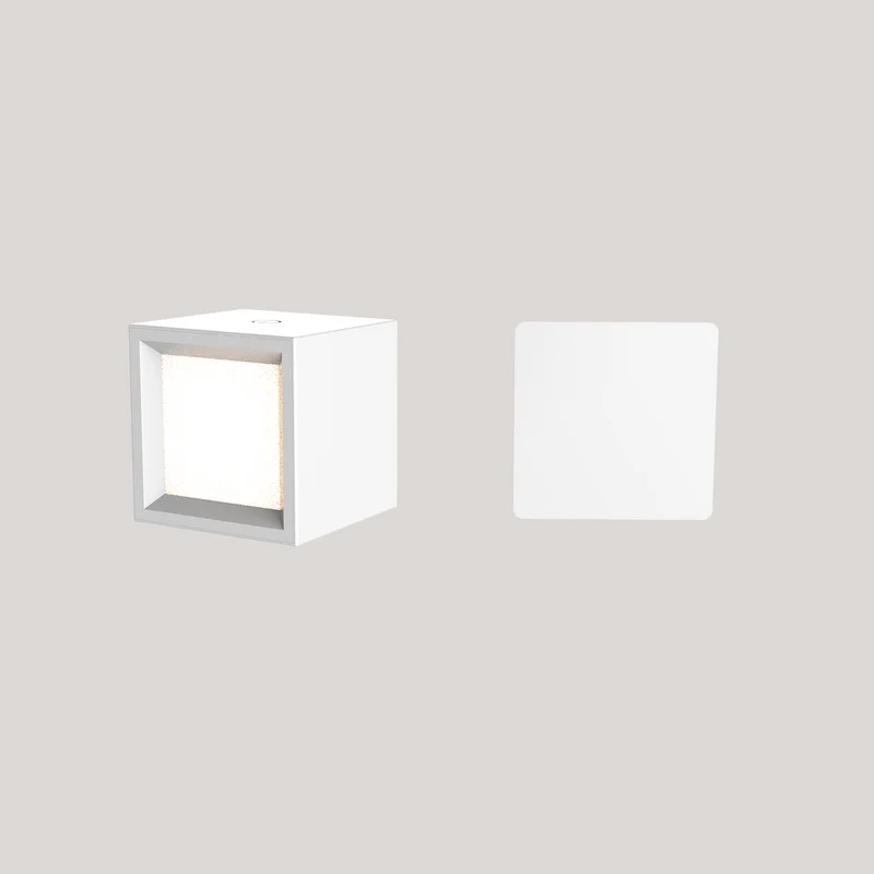 Lampe murale carré à batterie pour l'intérieur BOX 8