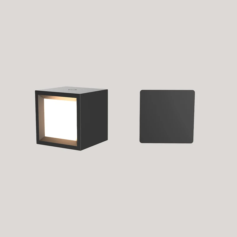 Lampe murale carré à batterie pour l'intérieur BOX 8