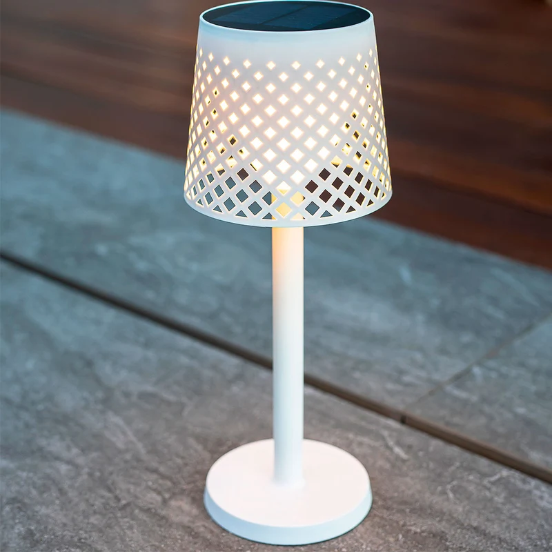 LAMPE SOLAIRE GRETA (LAMPE MULTIFONCTION) - BLANC