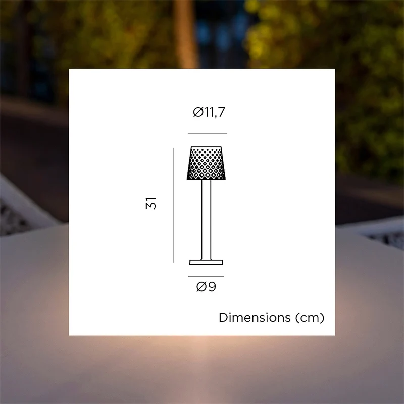 Lampe décorative sans fil GRETITA LAMPE DE TABLE BLANC