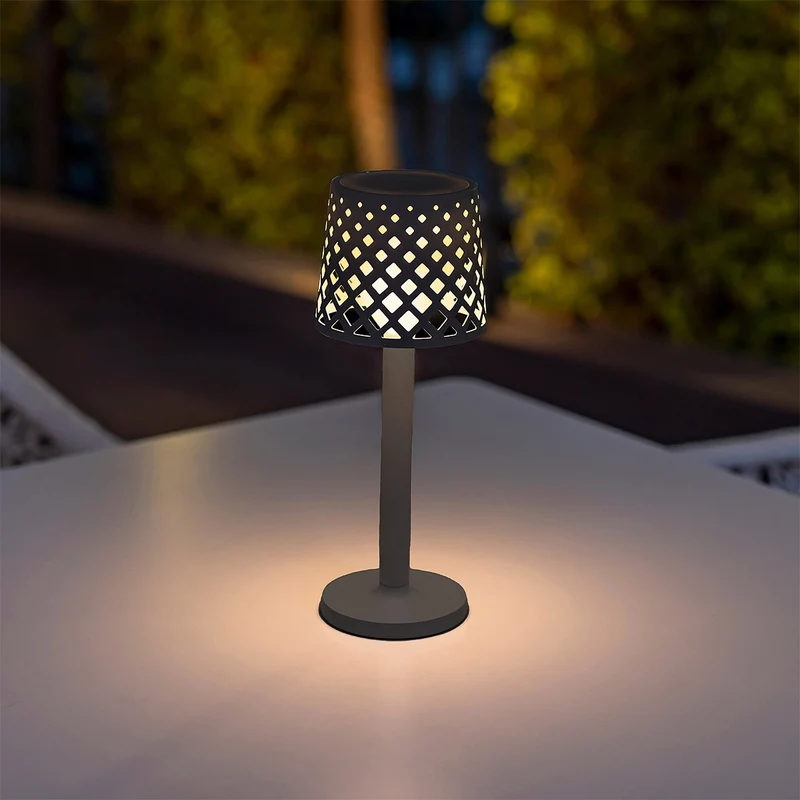 Lampe décorative sans fil GRETITA LAMPE DE TABLE ANTHRACITE