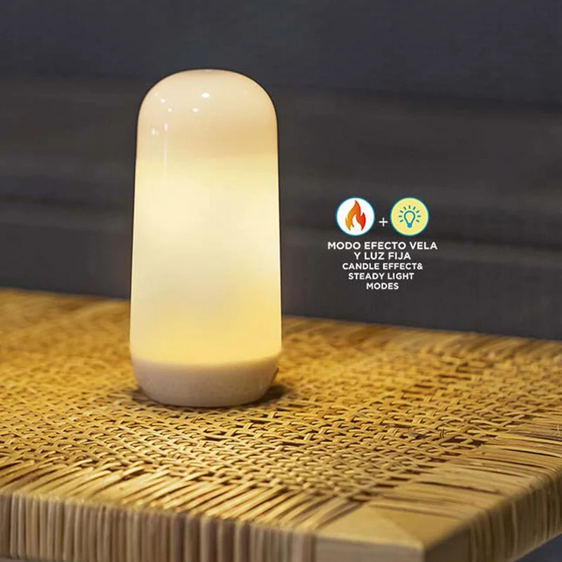 Ampoule portable à effet flamme/lumière fixe CANDY