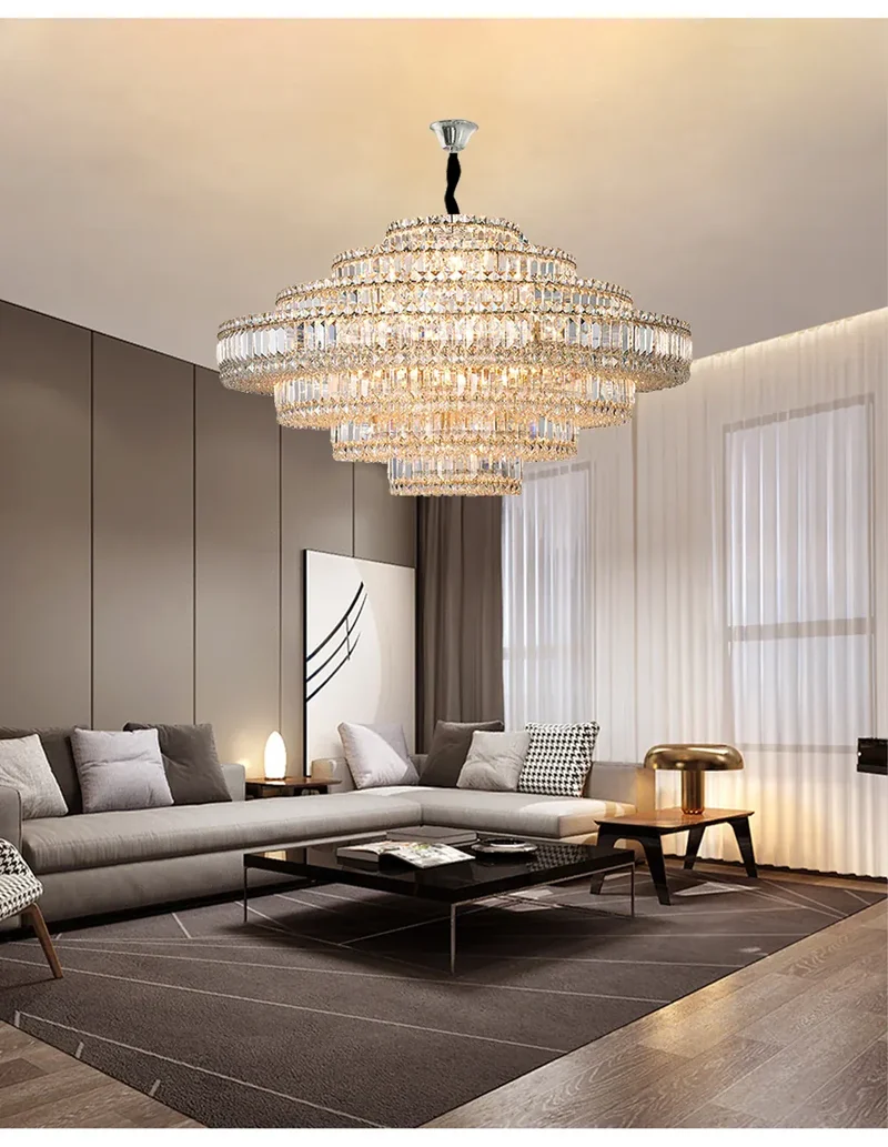Lustre en Verre pour Salle Luxe