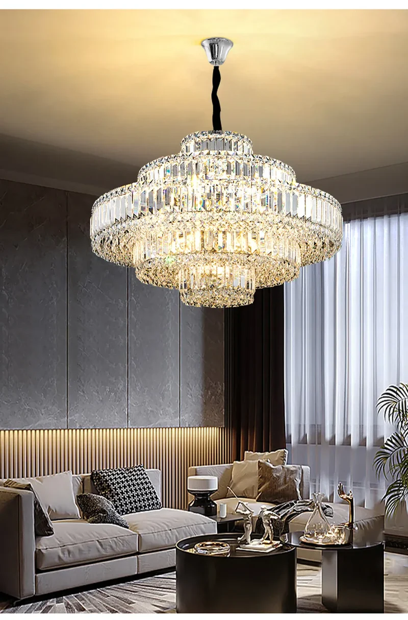 Lustre en Verre pour Salle Luxe