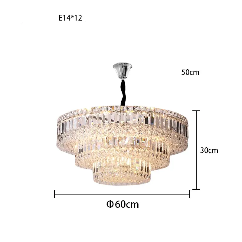 Lustre en Verre pour Salle Luxe