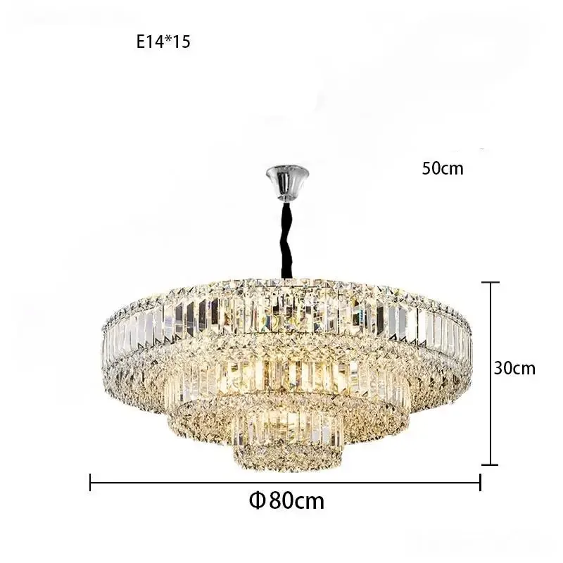 Lustre en Verre pour Salle Luxe