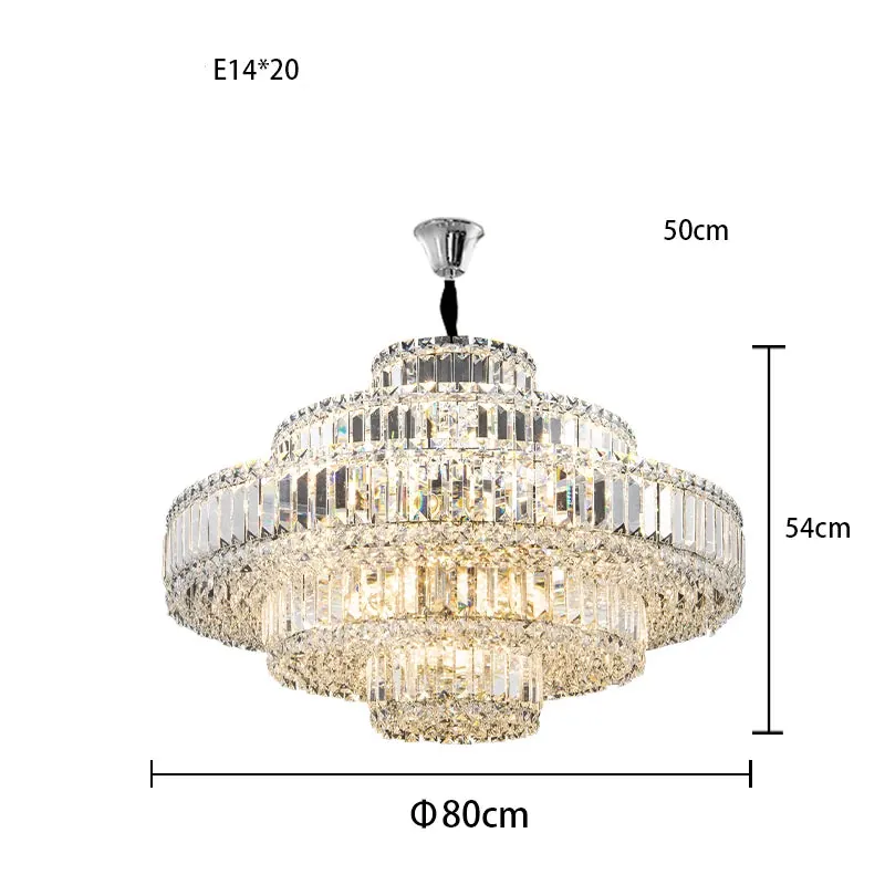 Lustre en Verre pour Salle Luxe