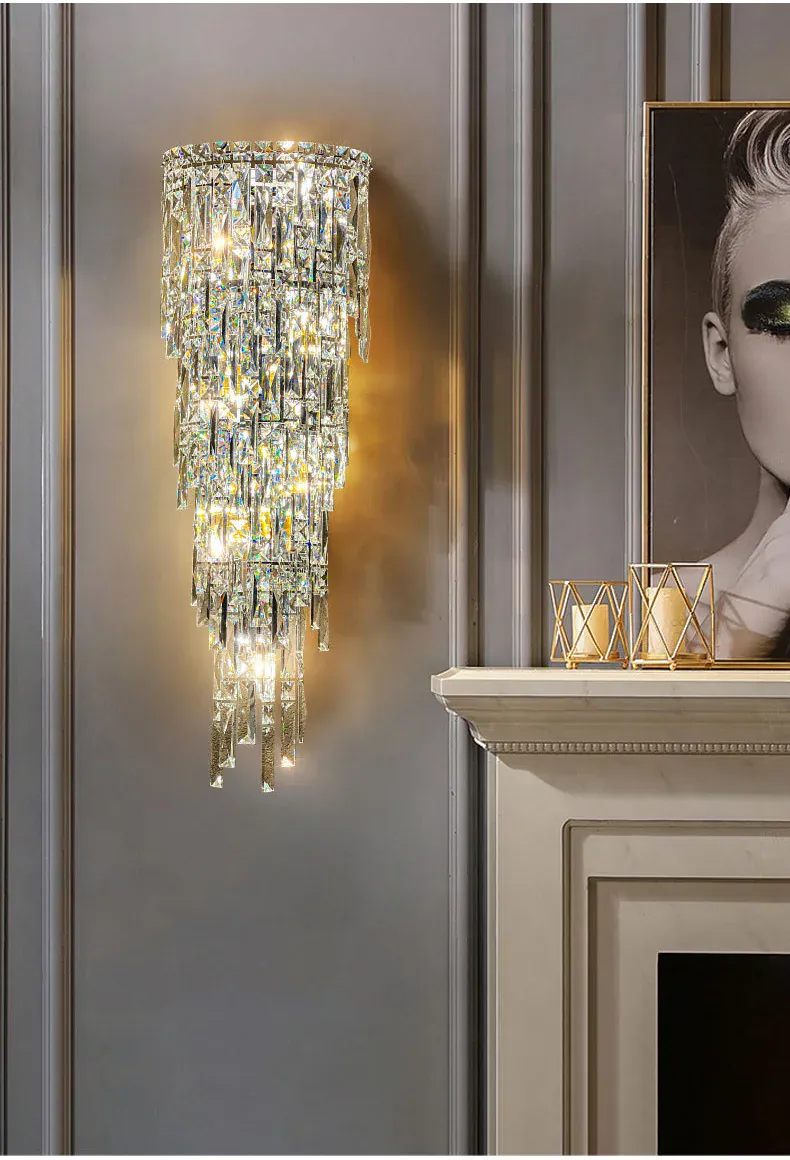 Applique Moderne Luxe En Verre Dimmable