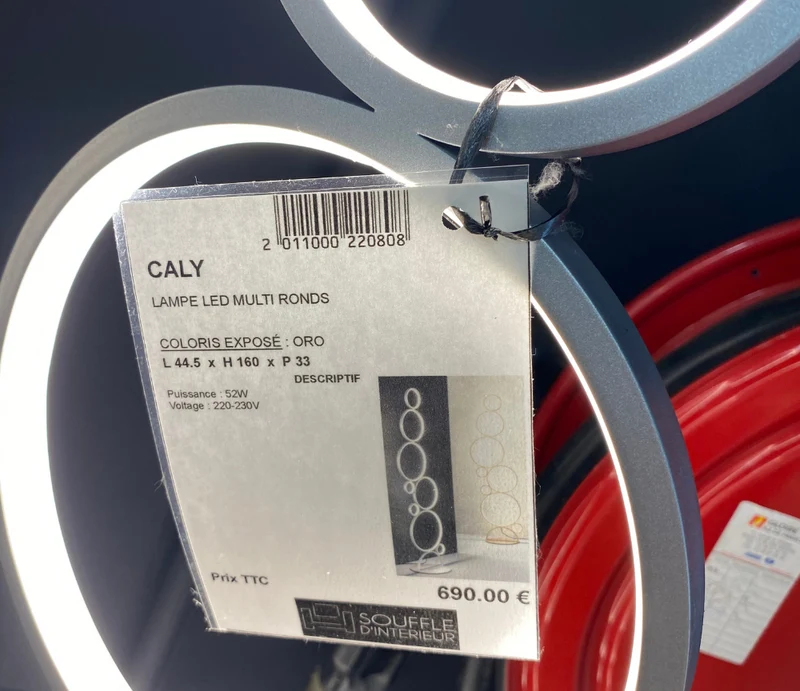 Lampadaire leds EXPO moderne au design arrondi italien - Caly