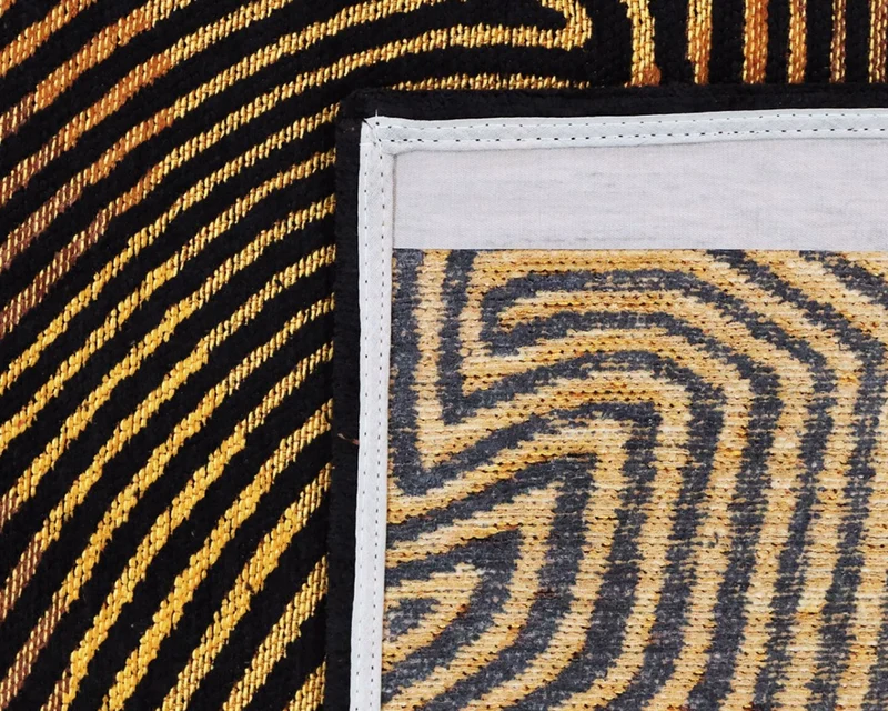 Tapis sous table géométrique - Carved Chenille
