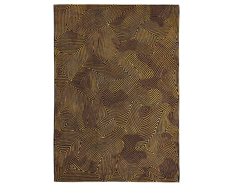 Tapis sous table géométrique - Carved Chenille