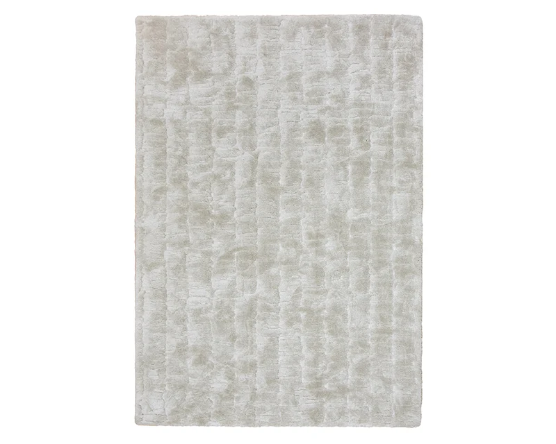 Tapis salon épais gris clair - Miura
