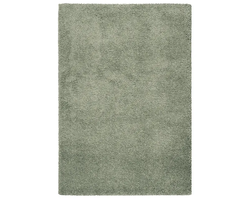 Tapis salon vert foncé uni - Avila