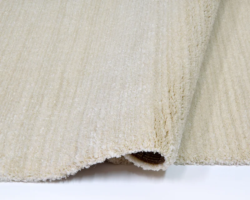 Tapis salon uni beige clair - Clubby