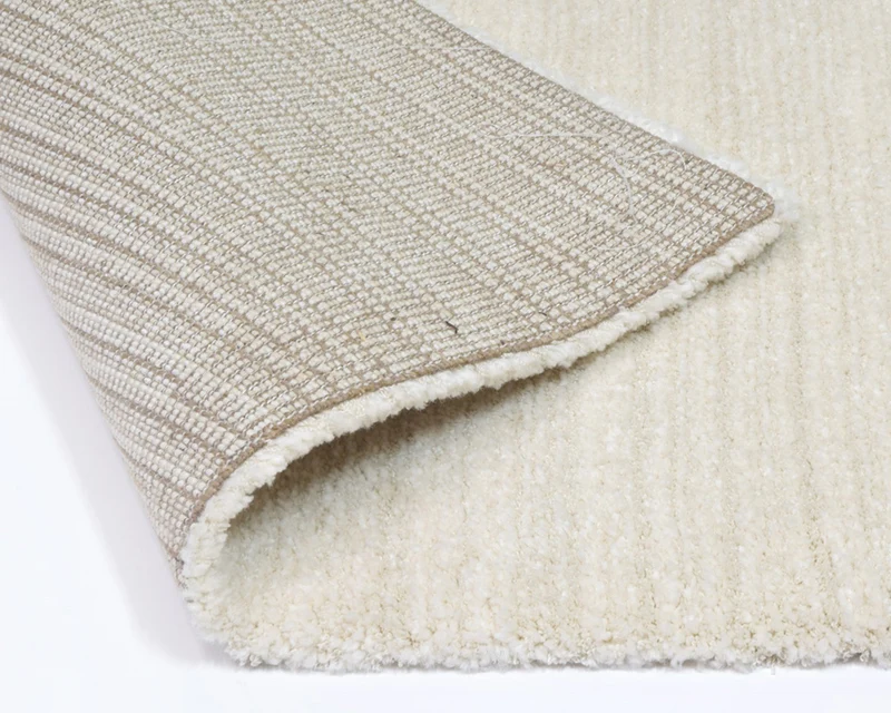 Tapis salon uni beige clair - Clubby