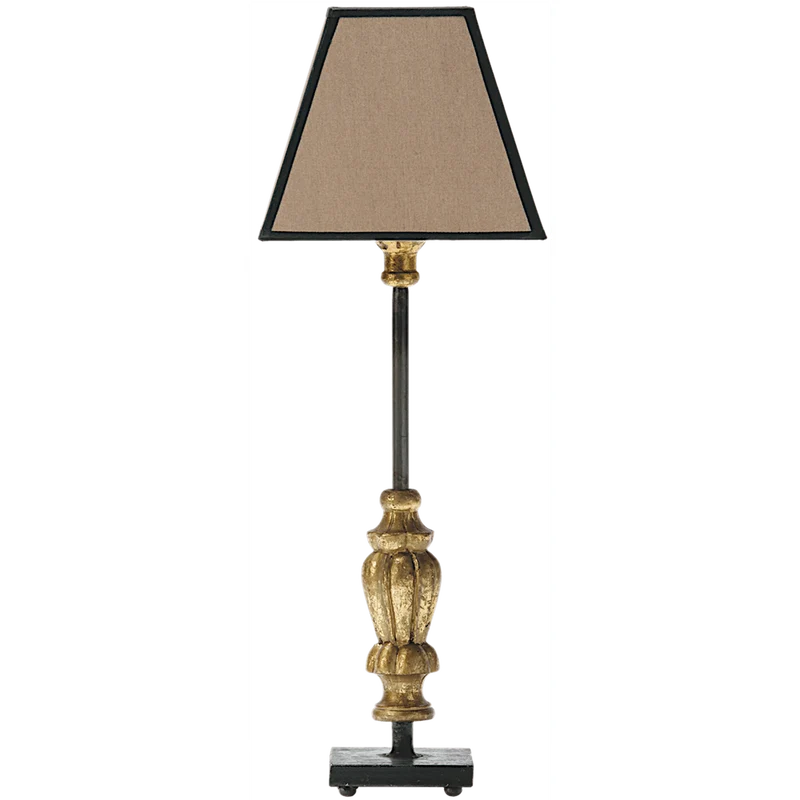 Insolite Lampe en bois dorée (set de 3) sans abat-jour